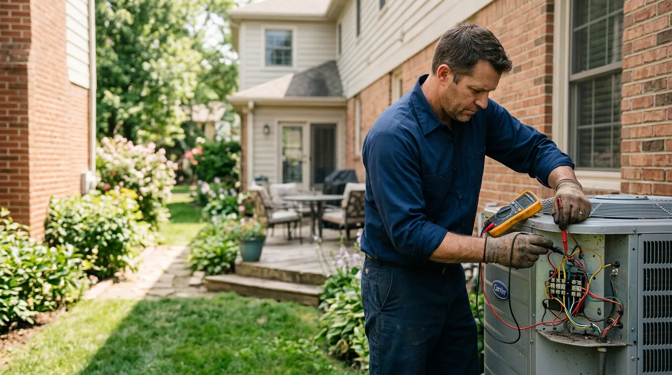 HVAC technician working near Kalama, WA